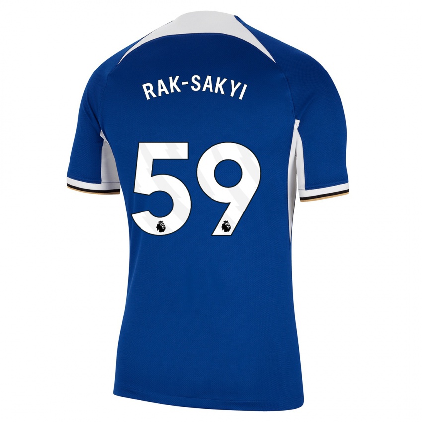 Mann Sam Rak-Sakyi #59 Blå Hjemmetrøye Drakt Trøye 2023/24 Skjorter T-Skjorte