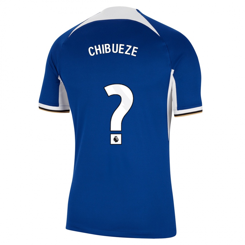 Mann Chinonso Chibueze #0 Blå Hjemmetrøye Drakt Trøye 2023/24 Skjorter T-Skjorte
