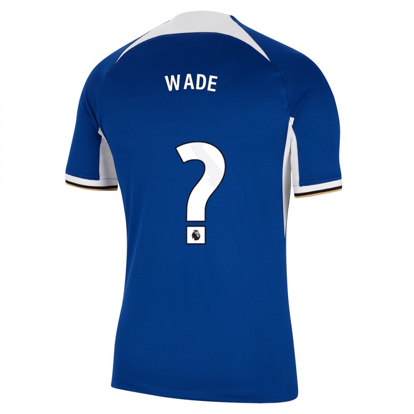 Mann Shaun Wade #0 Blå Hjemmetrøye Drakt Trøye 2023/24 Skjorter T-Skjorte