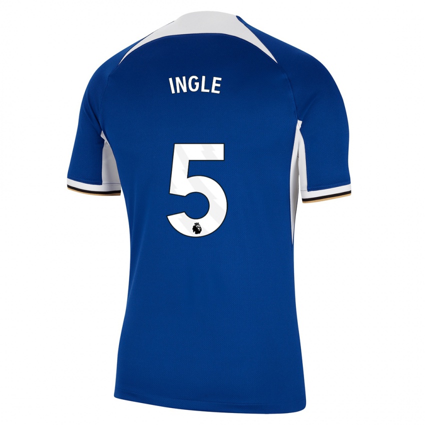 Mann Sophie Ingle #5 Blå Hjemmetrøye Drakt Trøye 2023/24 Skjorter T-Skjorte
