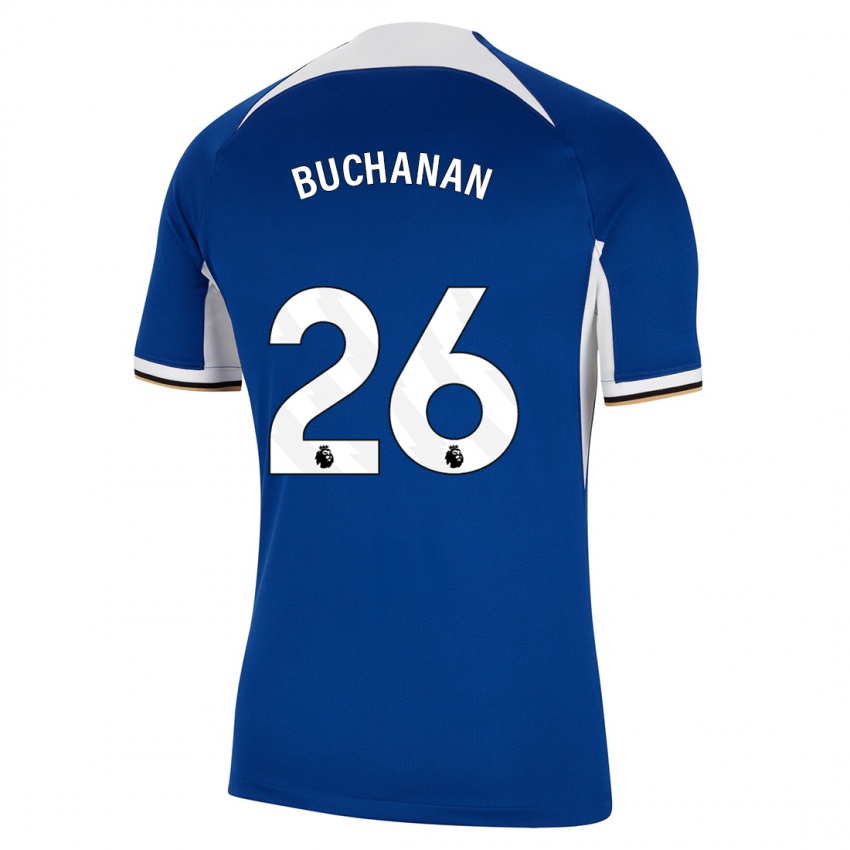 Mann Kadeisha Buchanan #26 Blå Hjemmetrøye Drakt Trøye 2023/24 Skjorter T-Skjorte