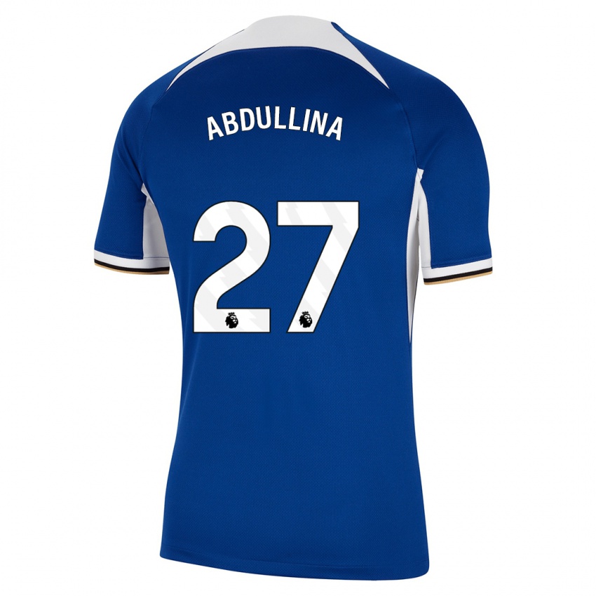 Mann Alsu Abdullina #27 Blå Hjemmetrøye Drakt Trøye 2023/24 Skjorter T-Skjorte