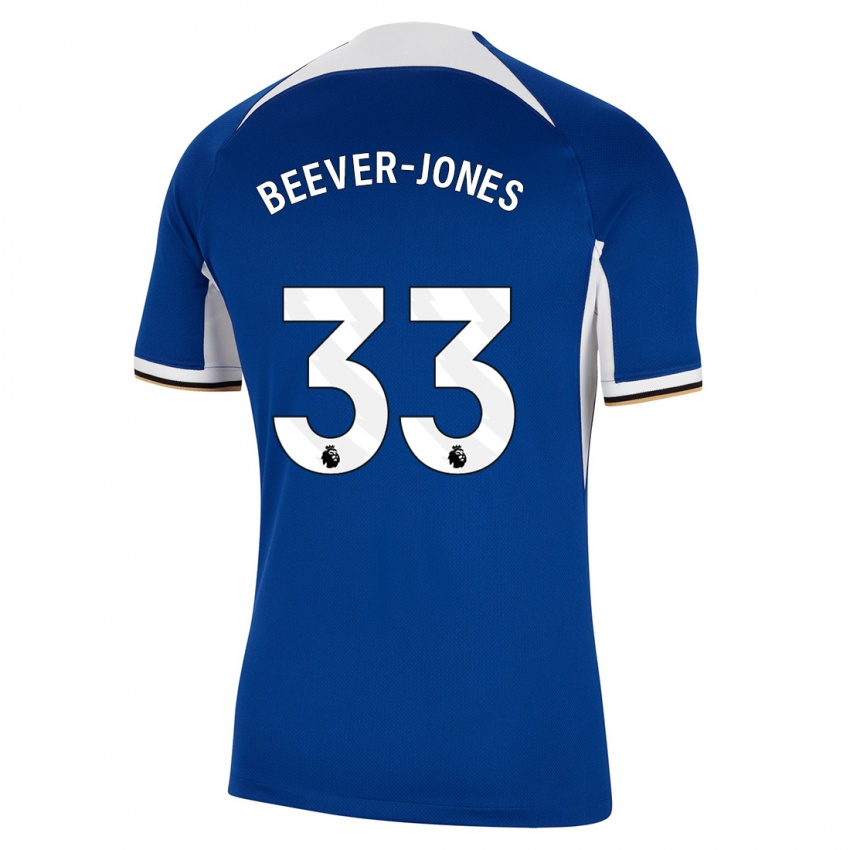 Mann Aggie Beever-Jones #33 Blå Hjemmetrøye Drakt Trøye 2023/24 Skjorter T-Skjorte