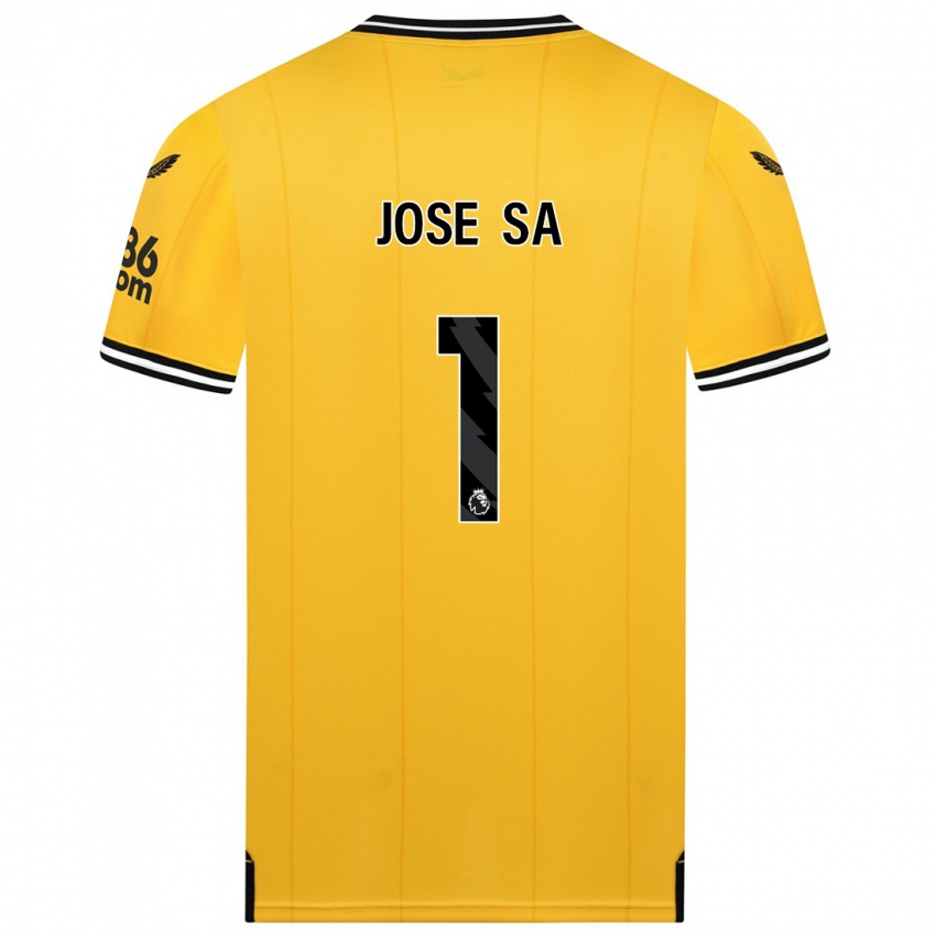 Mann Jose Sa #1 Gul Hjemmetrøye Drakt Trøye 2023/24 Skjorter T-Skjorte