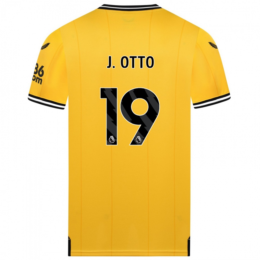 Mann Jonny Otto #19 Gul Hjemmetrøye Drakt Trøye 2023/24 Skjorter T-Skjorte