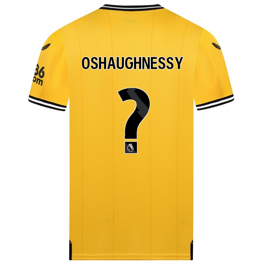 Mann Joe Oshaughnessy #0 Gul Hjemmetrøye Drakt Trøye 2023/24 Skjorter T-Skjorte