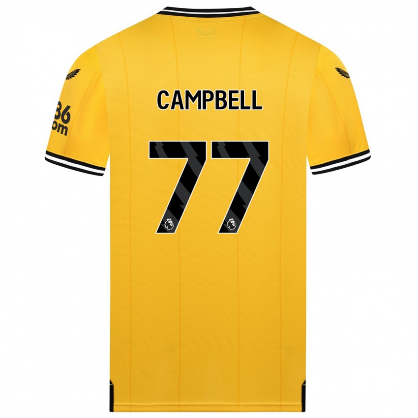 Mann Chem Campbell #77 Gul Hjemmetrøye Drakt Trøye 2023/24 Skjorter T-Skjorte