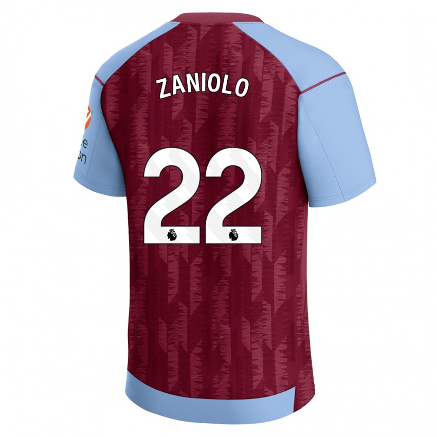 Mann Nicolo Zaniolo #22 Klart Blå Hjemmetrøye Drakt Trøye 2023/24 Skjorter T-Skjorte