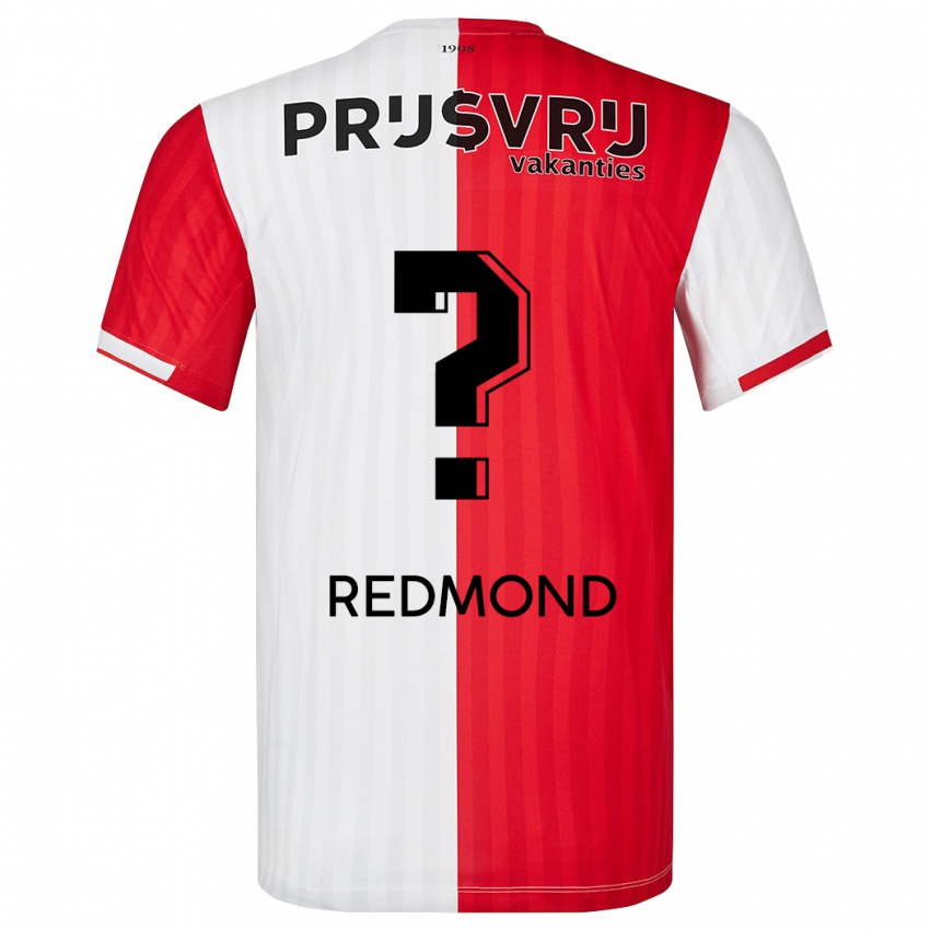 Mann Zepiqueno Redmond #0 Rød Hvit Hjemmetrøye Drakt Trøye 2023/24 Skjorter T-Skjorte