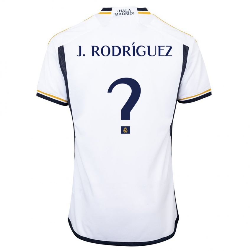 Mann Juan Rodríguez #0 Hvit Hjemmetrøye Drakt Trøye 2023/24 Skjorter T-Skjorte