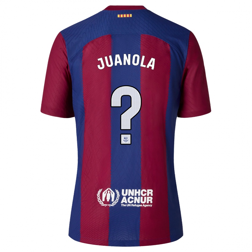 Mann Mika Juanola #0 Rød Blå Hjemmetrøye Drakt Trøye 2023/24 Skjorter T-Skjorte