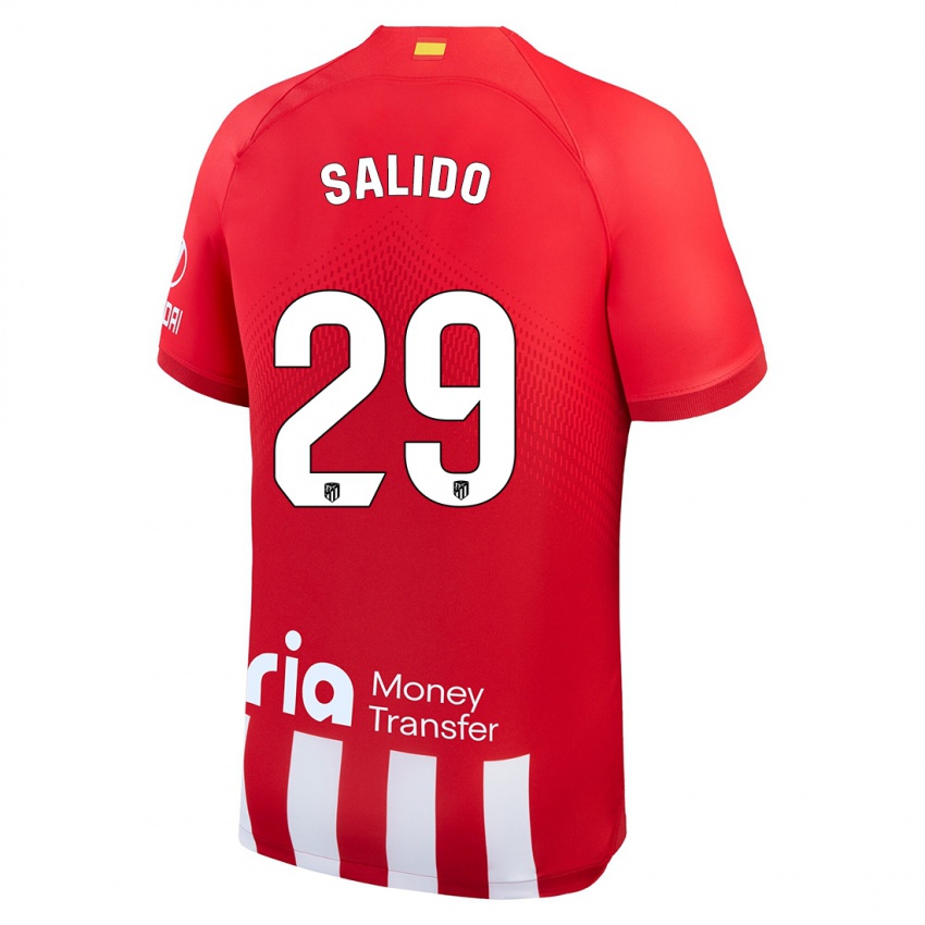 Mann Alberto Salido #29 Rød Hvit Hjemmetrøye Drakt Trøye 2023/24 Skjorter T-Skjorte