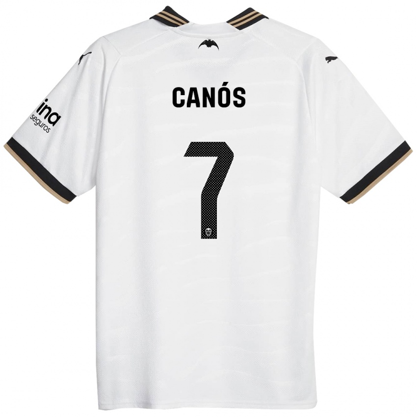 Mann Sergi Canós #7 Hvit Hjemmetrøye Drakt Trøye 2023/24 Skjorter T-Skjorte