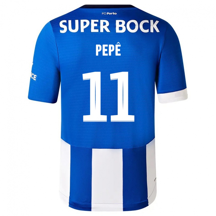 Mann Pepe #11 Blå Hvit Hjemmetrøye Drakt Trøye 2023/24 Skjorter T-Skjorte