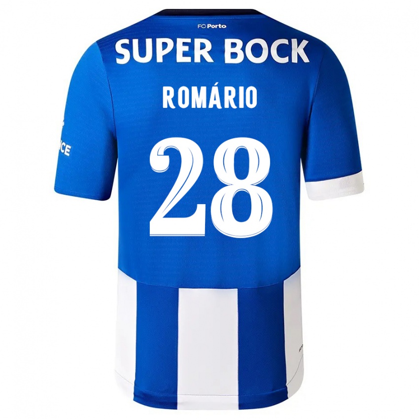 Mann Romario Baro #28 Blå Hvit Hjemmetrøye Drakt Trøye 2023/24 Skjorter T-Skjorte