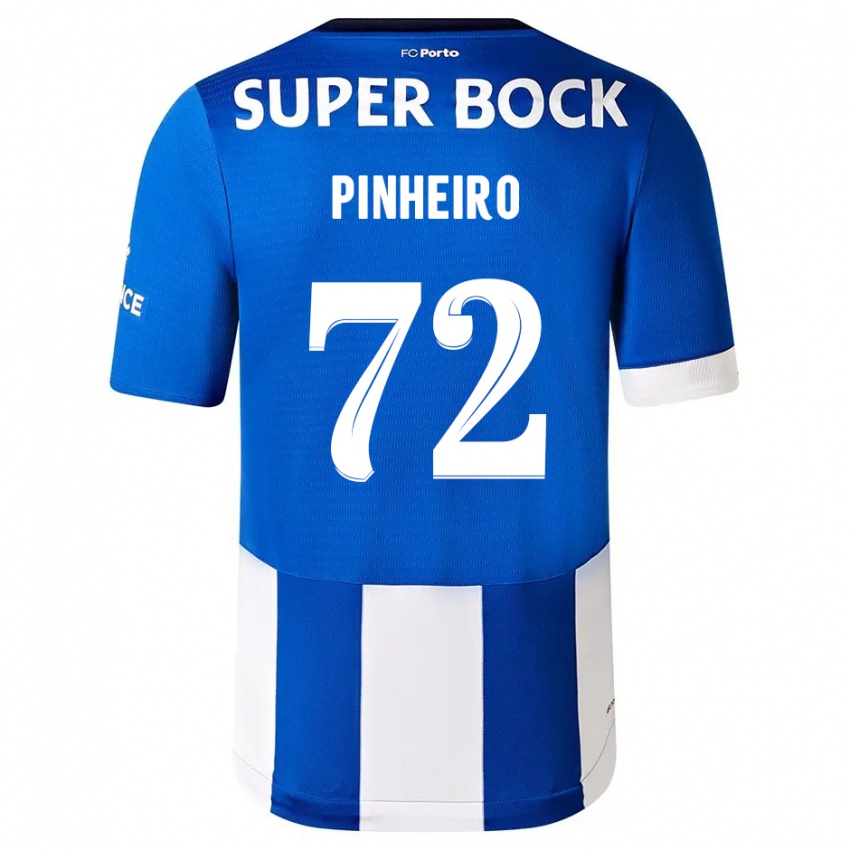 Mann Rodrigo Pinheiro #72 Blå Hvit Hjemmetrøye Drakt Trøye 2023/24 Skjorter T-Skjorte