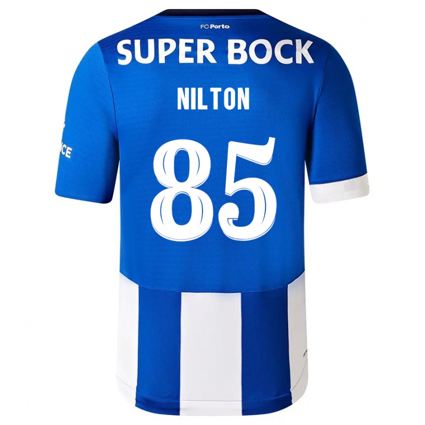 Mann Nilton #85 Blå Hvit Hjemmetrøye Drakt Trøye 2023/24 Skjorter T-Skjorte
