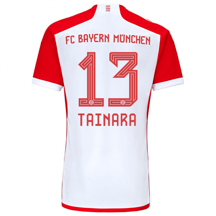 Mann Tainara #13 Rød Hvit Hjemmetrøye Drakt Trøye 2023/24 Skjorter T-Skjorte
