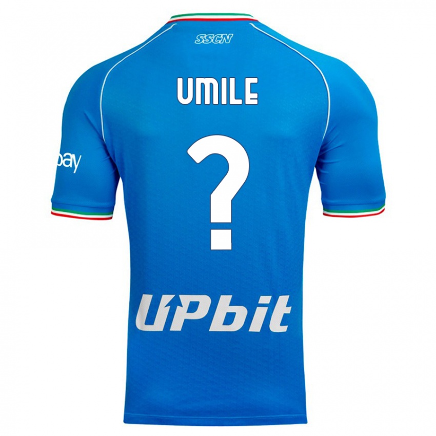 Mann Bruno Umile #0 Himmelblå Hjemmetrøye Drakt Trøye 2023/24 Skjorter T-Skjorte
