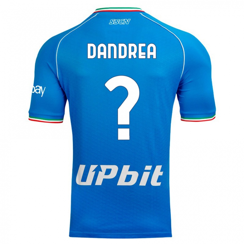 Mann Alessandro Dandrea #0 Himmelblå Hjemmetrøye Drakt Trøye 2023/24 Skjorter T-Skjorte