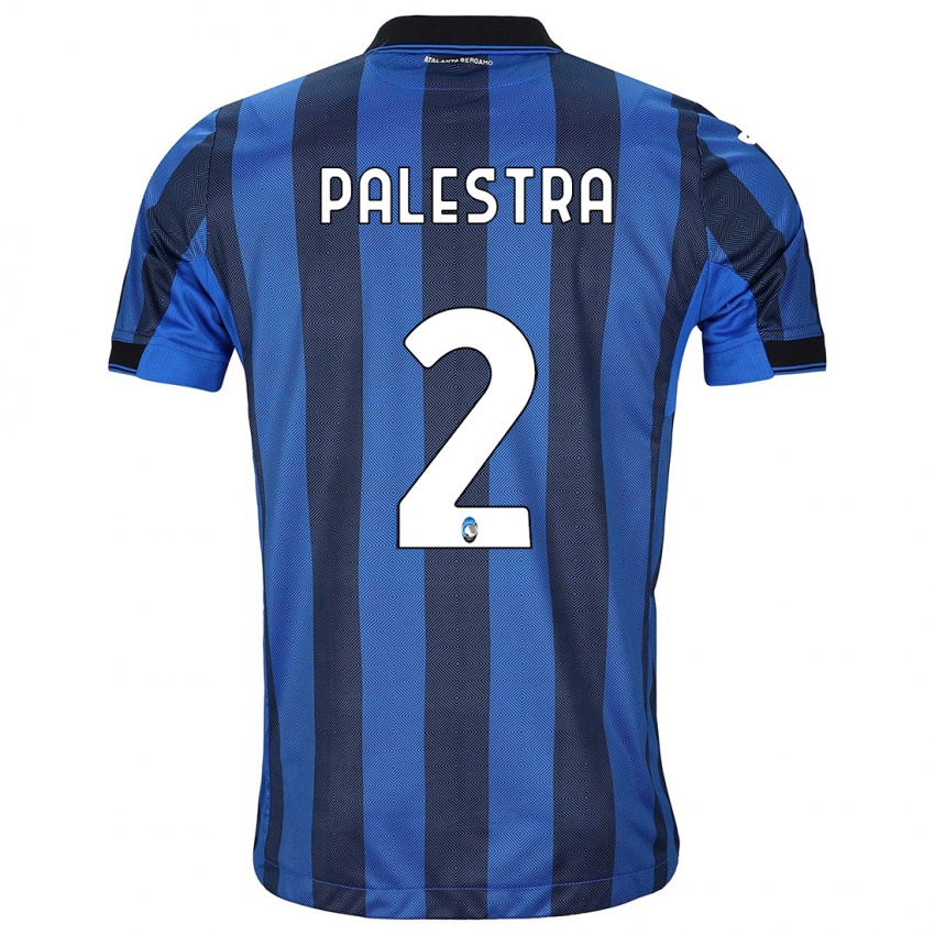 Mann Marco Palestra #2 Svart Blå Hjemmetrøye Drakt Trøye 2023/24 Skjorter T-Skjorte