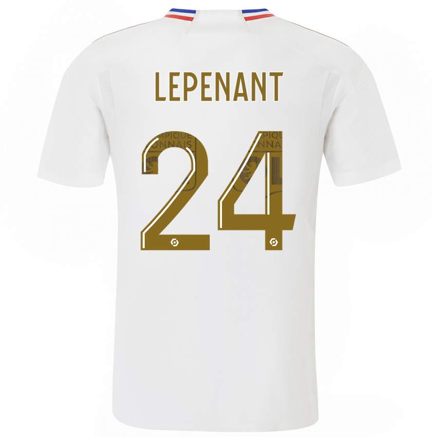 Mann Johann Lepenant #24 Hvit Hjemmetrøye Drakt Trøye 2023/24 Skjorter T-Skjorte