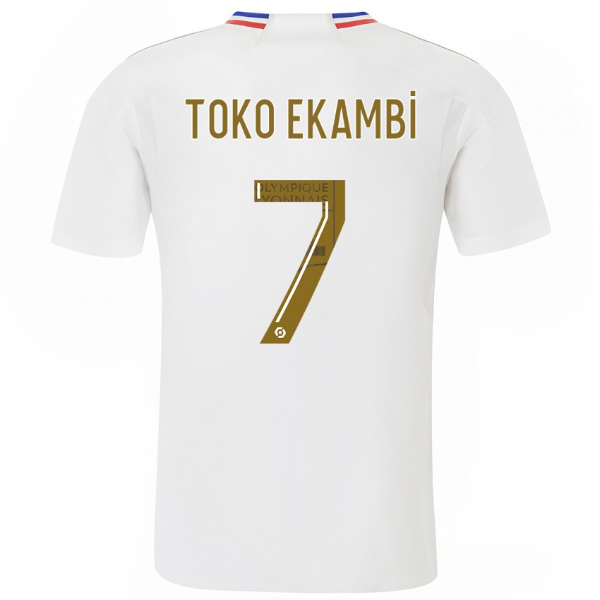 Mann Karl Toko Ekambi #7 Hvit Hjemmetrøye Drakt Trøye 2023/24 Skjorter T-Skjorte
