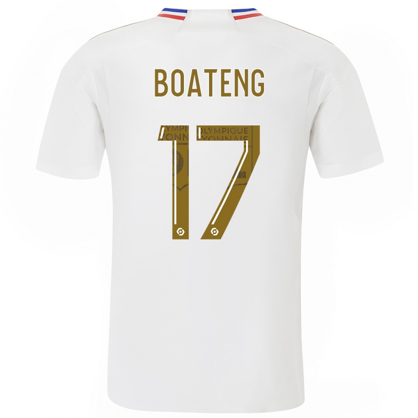 Mann Jerome Boateng #17 Hvit Hjemmetrøye Drakt Trøye 2023/24 Skjorter T-Skjorte