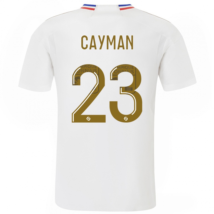 Mann Janice Cayman #23 Hvit Hjemmetrøye Drakt Trøye 2023/24 Skjorter T-Skjorte
