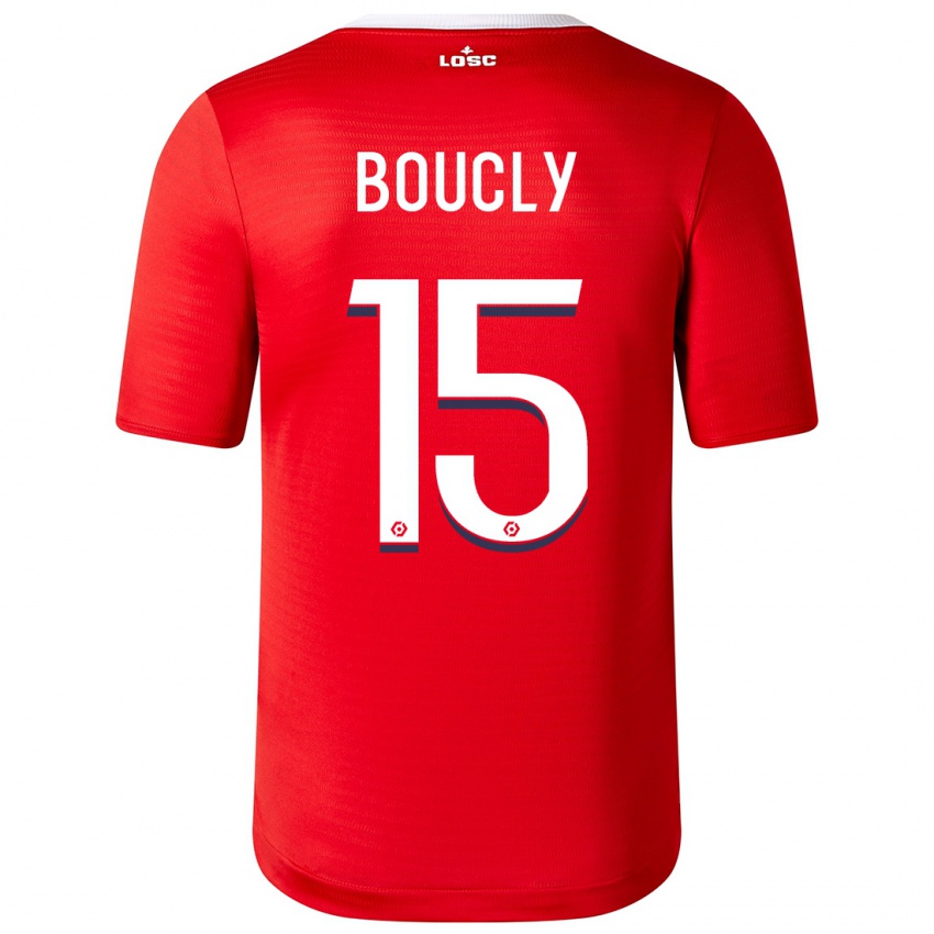 Mann Maite Boucly #15 Rød Hjemmetrøye Drakt Trøye 2023/24 Skjorter T-Skjorte