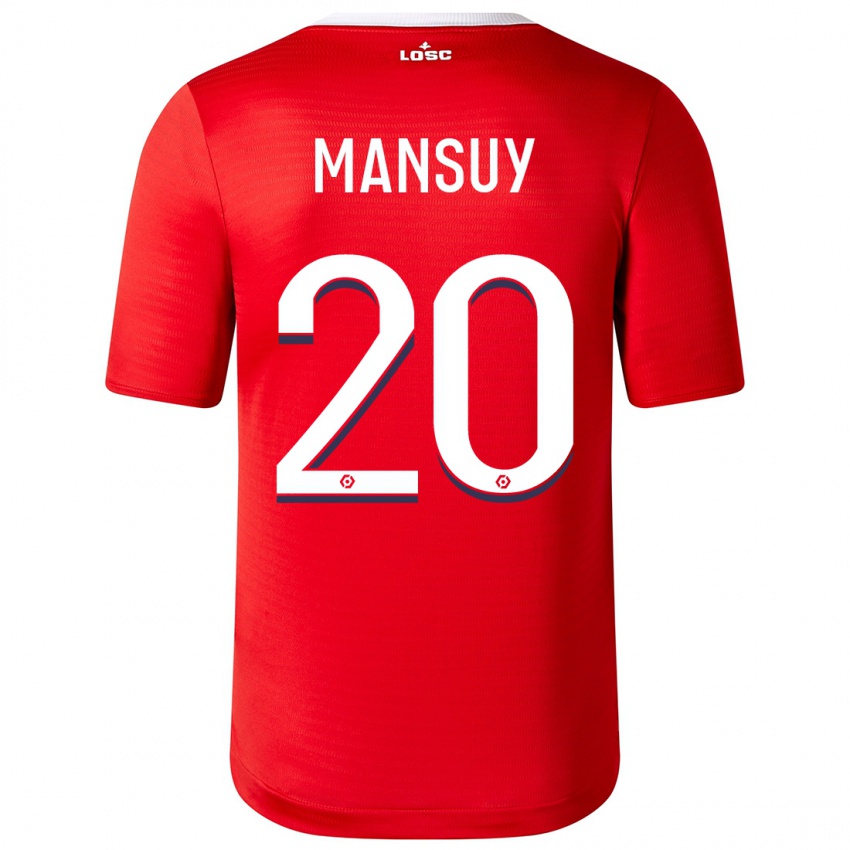 Mann Heloise Mansuy #20 Rød Hjemmetrøye Drakt Trøye 2023/24 Skjorter T-Skjorte