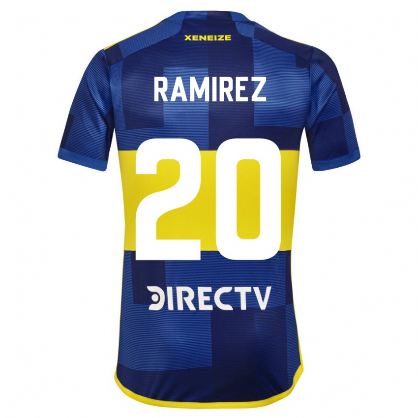 Mann Juan Ramirez #20 Mørk Blå Gul Hjemmetrøye Drakt Trøye 2023/24 Skjorter T-Skjorte