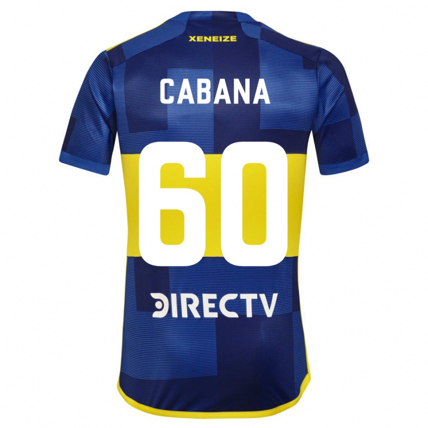 Mann Juan Pablo Cabana #60 Mørk Blå Gul Hjemmetrøye Drakt Trøye 2023/24 Skjorter T-Skjorte
