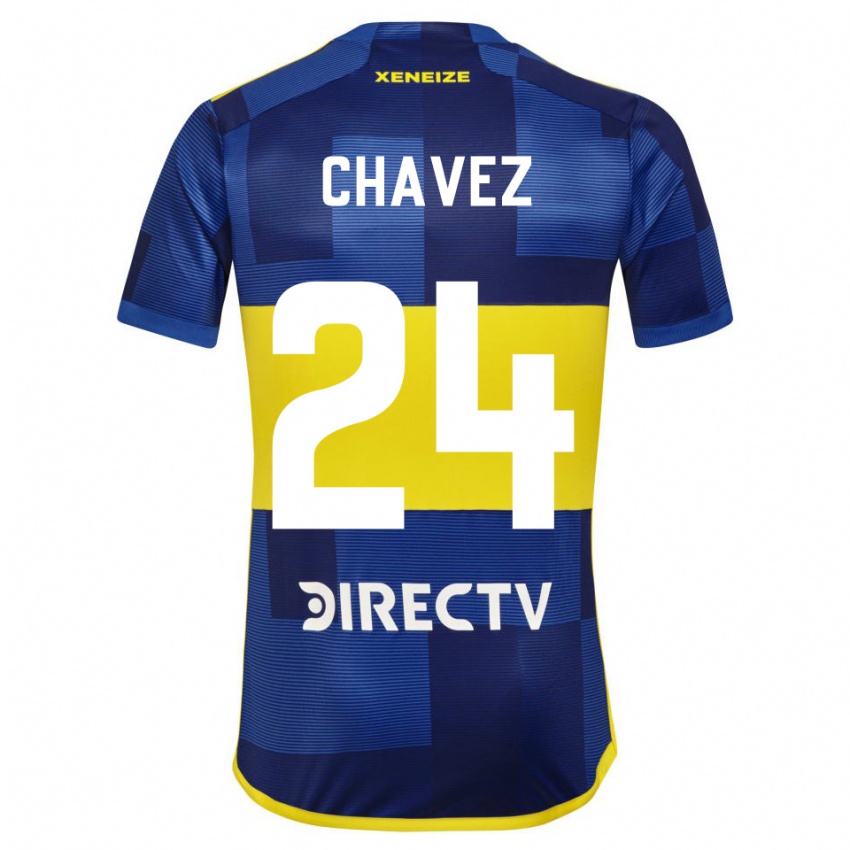 Mann Gabriela Chavez #24 Mørk Blå Gul Hjemmetrøye Drakt Trøye 2023/24 Skjorter T-Skjorte