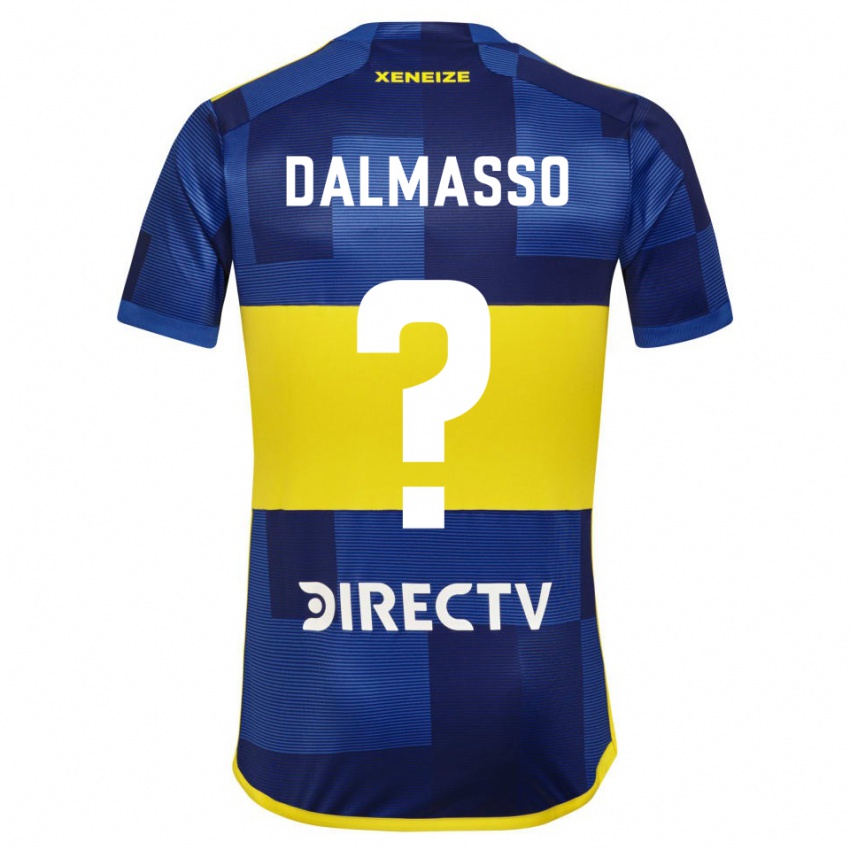Mann Santiago Dalmasso #0 Mørk Blå Gul Hjemmetrøye Drakt Trøye 2023/24 Skjorter T-Skjorte