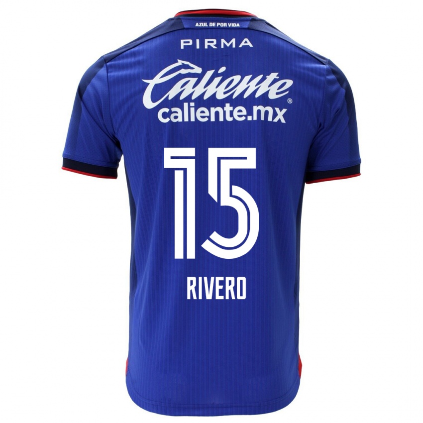 Mann Ignacio Rivero #15 Blå Hjemmetrøye Drakt Trøye 2023/24 Skjorter T-Skjorte