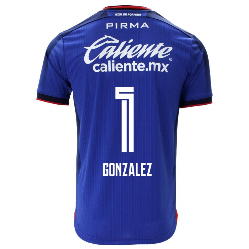 Mann Itzayana Gonzalez #1 Blå Hjemmetrøye Drakt Trøye 2023/24 Skjorter T-Skjorte