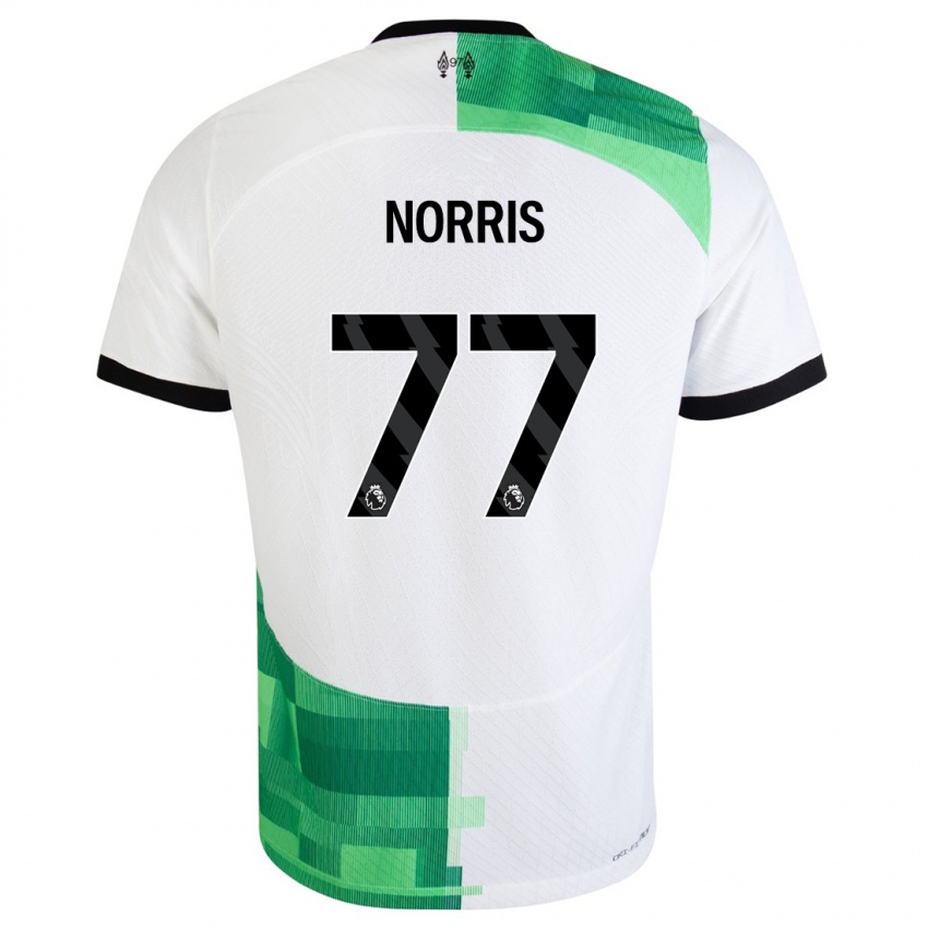 Mann James Norris #77 Hvit Grønn Bortetrøye Drakt Trøye 2023/24 Skjorter T-Skjorte