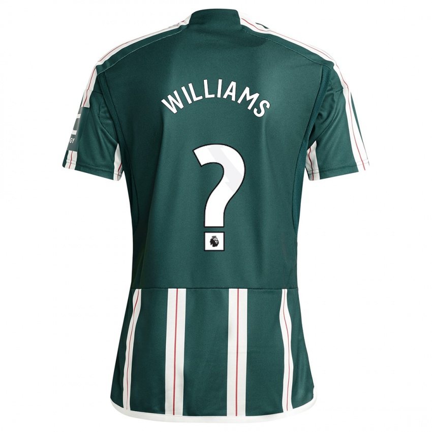 Mann Ethan Williams #0 Mørk Grønn Bortetrøye Drakt Trøye 2023/24 Skjorter T-Skjorte