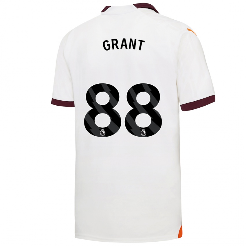Mann True Grant #88 Hvit Bortetrøye Drakt Trøye 2023/24 Skjorter T-Skjorte