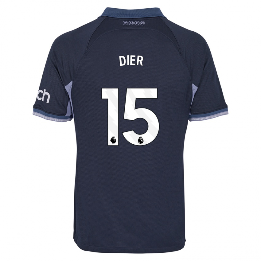 Mann Eric Dier #15 Mørke Blå Bortetrøye Drakt Trøye 2023/24 Skjorter T-Skjorte