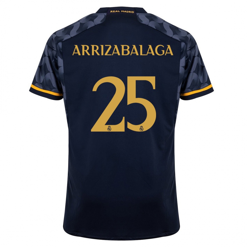 Mann Kepa Arrizabalaga #25 Mørke Blå Bortetrøye Drakt Trøye 2023/24 Skjorter T-Skjorte