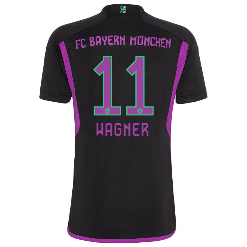 Mann Ricardo Wagner #11 Svart Bortetrøye Drakt Trøye 2023/24 Skjorter T-Skjorte