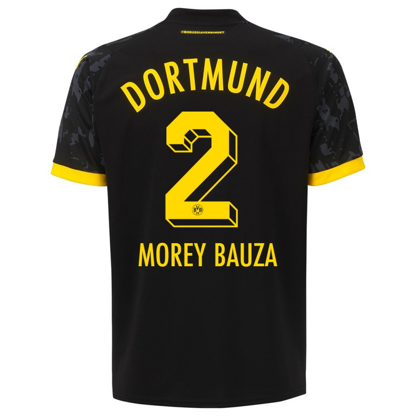 Mann Mateu Morey Bauza #2 Svart Bortetrøye Drakt Trøye 2023/24 Skjorter T-Skjorte
