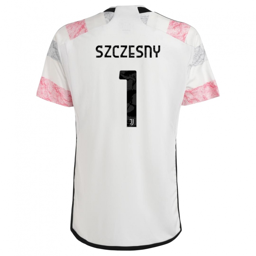 Mann Wojciech Szczesny #1 Hvit Rosa Bortetrøye Drakt Trøye 2023/24 Skjorter T-Skjorte