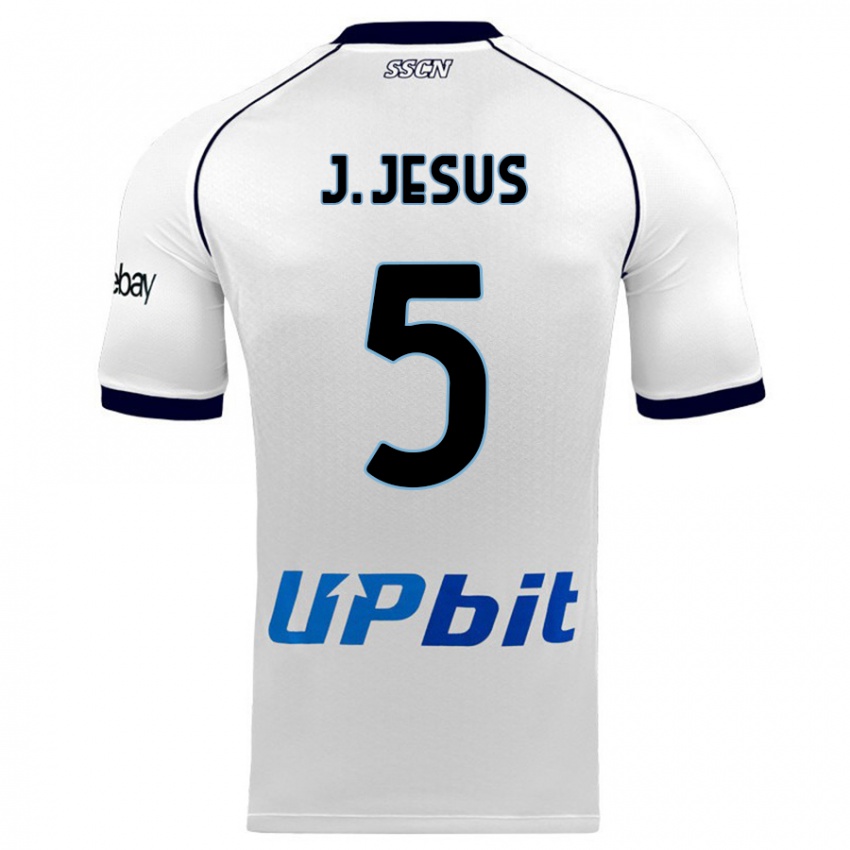 Mann Juan Jesus #5 Hvit Bortetrøye Drakt Trøye 2023/24 Skjorter T-Skjorte