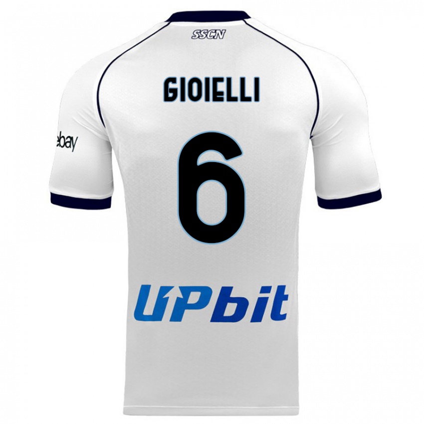 Mann Francesco Gioielli #6 Hvit Bortetrøye Drakt Trøye 2023/24 Skjorter T-Skjorte