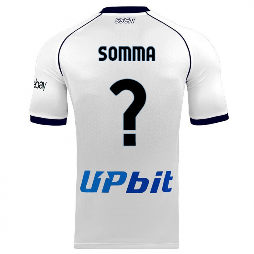 Mann Francesco Somma #0 Hvit Bortetrøye Drakt Trøye 2023/24 Skjorter T-Skjorte