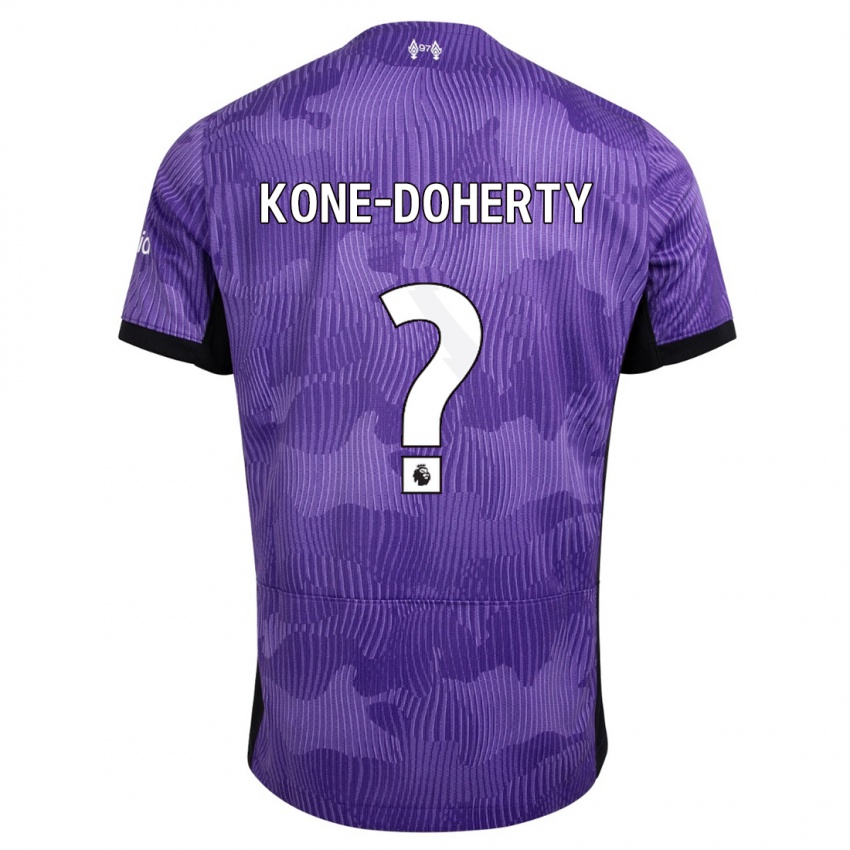 Mann Trent Kone-Doherty #0 Lilla Tredje Sett Drakt Trøye 2023/24 Skjorter T-Skjorte