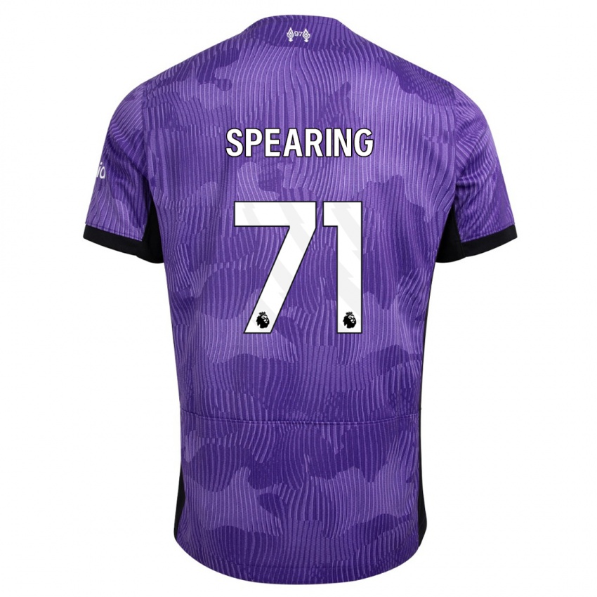 Mann Jay Spearing #71 Lilla Tredje Sett Drakt Trøye 2023/24 Skjorter T-Skjorte